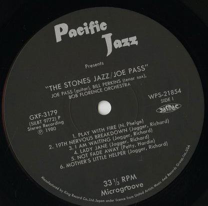 Joe Pass / ジョー・パス / The Stones Jazz (GXF 3179)