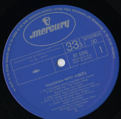 Sarah Vaughan / サラ・ヴォーン / Sarah Vaughn With Voices (MG 20882)