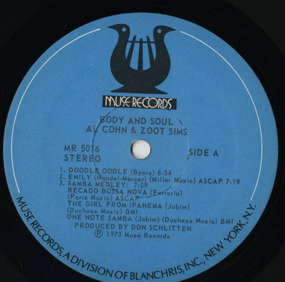 Al Cohn & Zoot Sims / アル・コーン ズート・シムズ / Body And Soul (MR 5016)